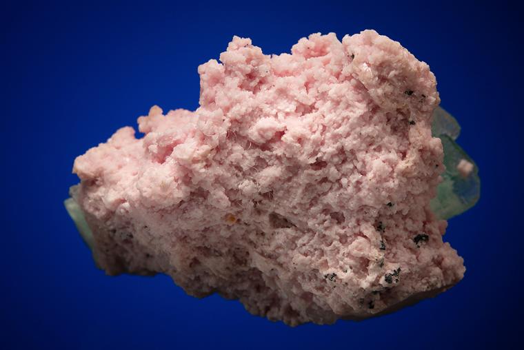 FLUORITE on RHODOCHROSITE