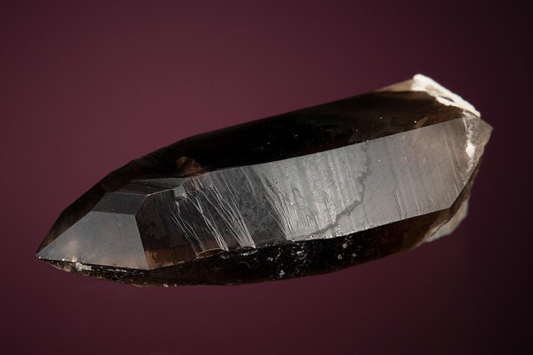 BERTRANDITE on QUARTZ var. Smoky
