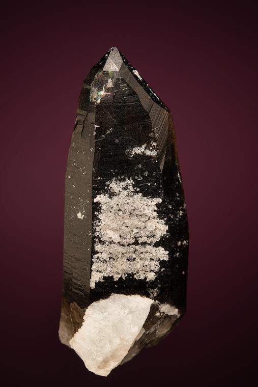 BERTRANDITE on QUARTZ var. Smoky