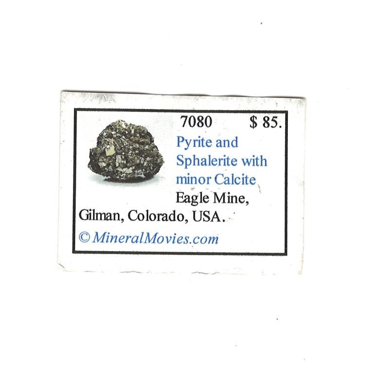 PYRITE on SPHALERITE