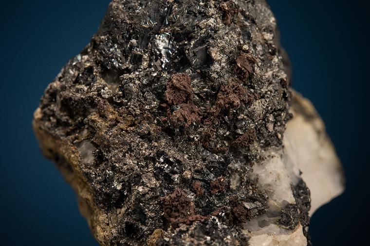 CHLORARGYRITE with SILVER on GALENA and PYRITE