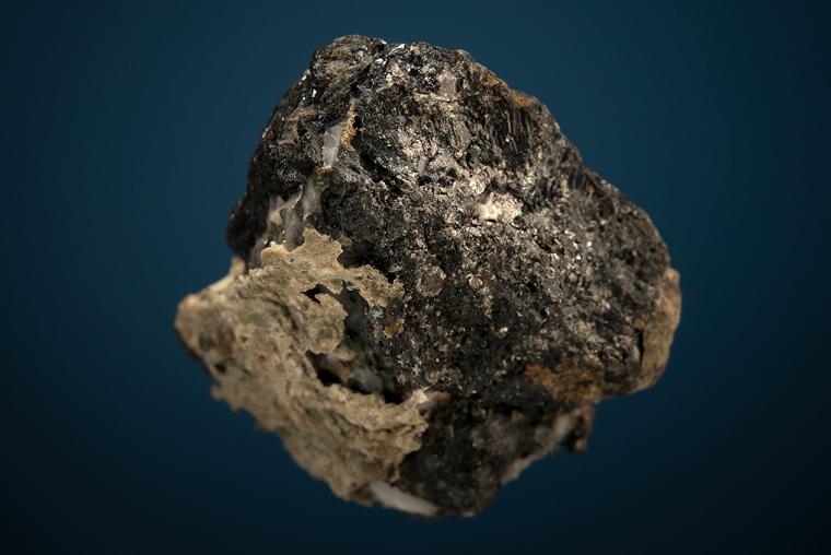 CHLORARGYRITE with SILVER on GALENA and PYRITE