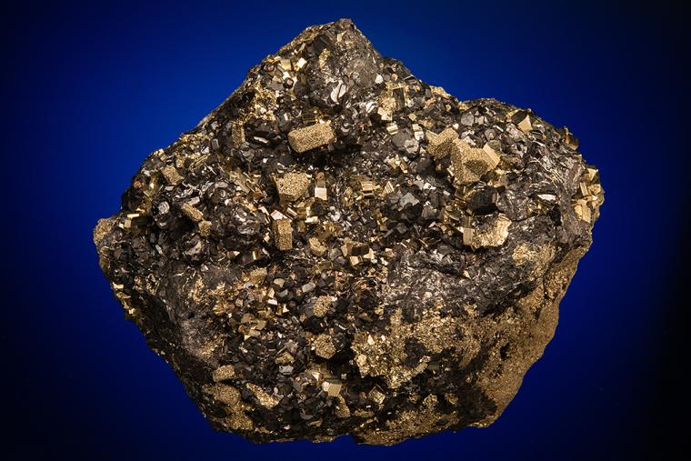 PYRITE after PYRRHOTITE on SPHALERITE