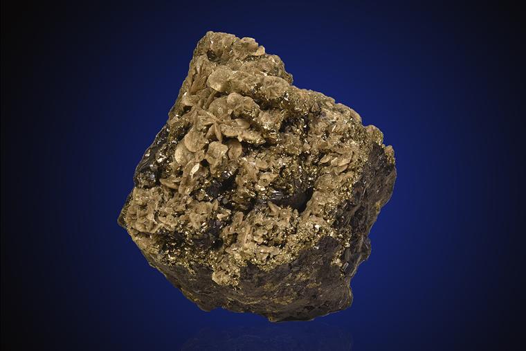 SIDERITE on PYRITE after PYRRHOTITE