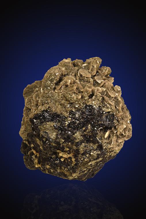 SIDERITE on PYRITE after PYRRHOTITE