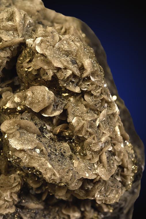 SIDERITE on PYRITE after PYRRHOTITE