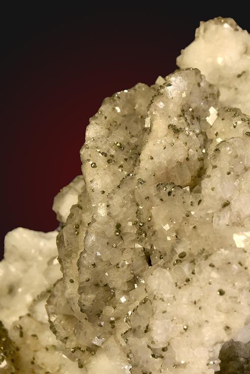DOLOMITE after SIDERITE(?) with PYRITE on QUARTZ
