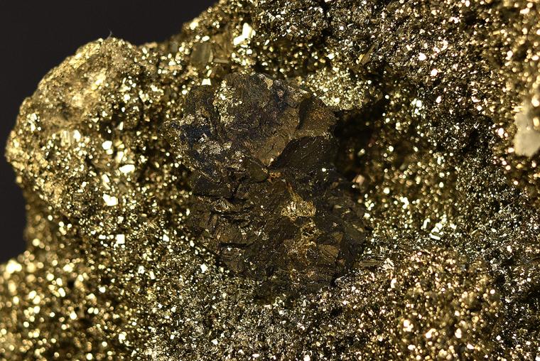 FLUORAPATITE with CHALCOPYRITE on PYRITE
