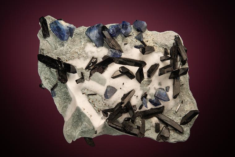 BENITOITE with NEPTUNITE