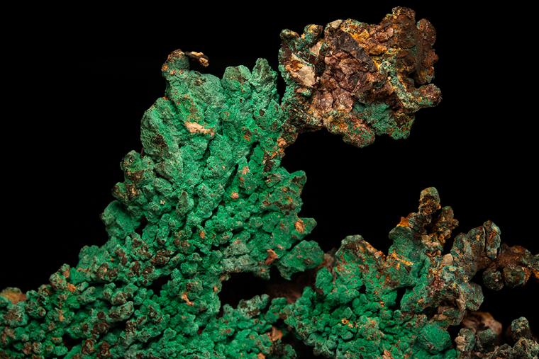 MALACHITE on COPPER