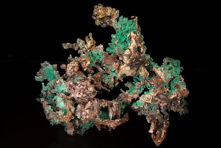 MALACHITE on COPPER